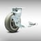 Service Caster 6 Inch SS Thermoplastic Rubber Caster with Roller Bearing and Brake/Swivel Lock SCC-SS30S620-TPRRF-TLB-BSL - alternate 1
